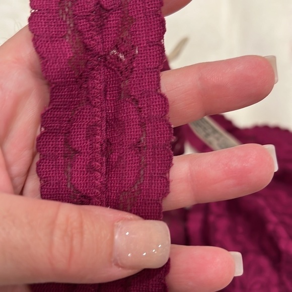 Free People Bralette Magenta back race Color Size XS - Picture 8 of 8